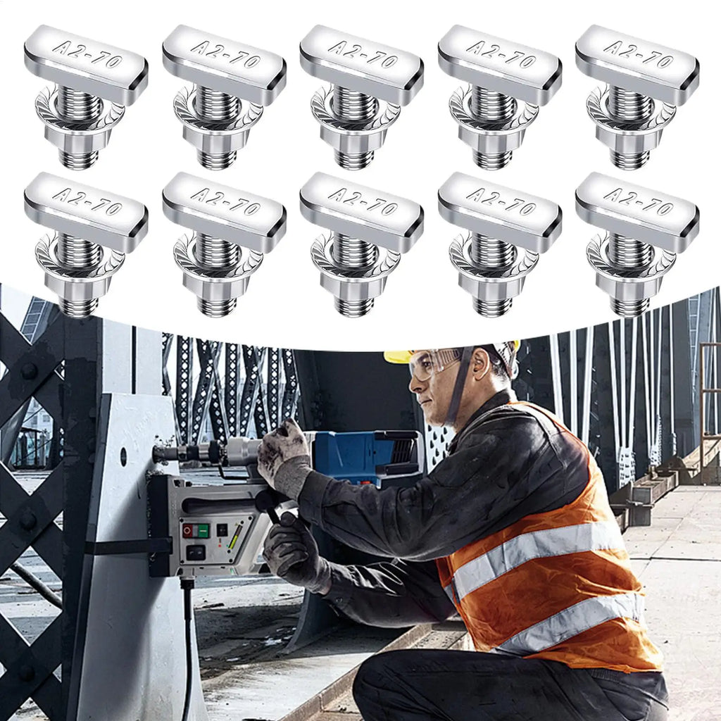 Stainless Steel T-Slot Hammer Head Bolts | Heavy-Duty Track Screws T-Slot Bolts Qme