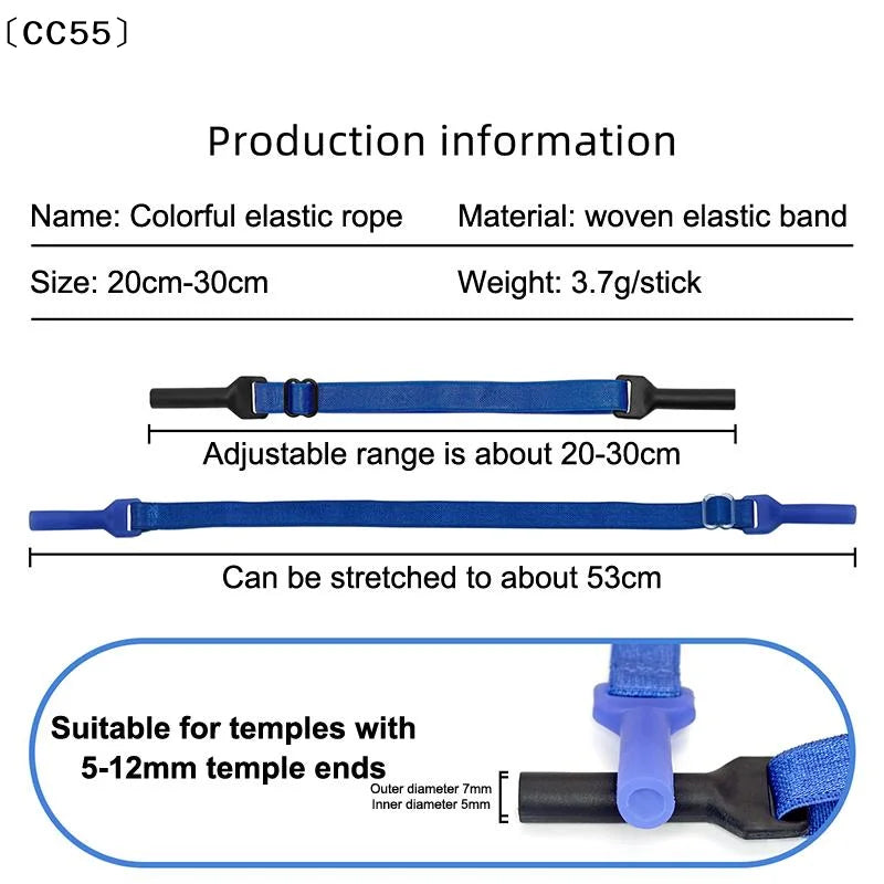 Eyeglass Anti-Loss Elastic Strap Retainer – Kids & Adults Eyeglass Strap Retainer Qst