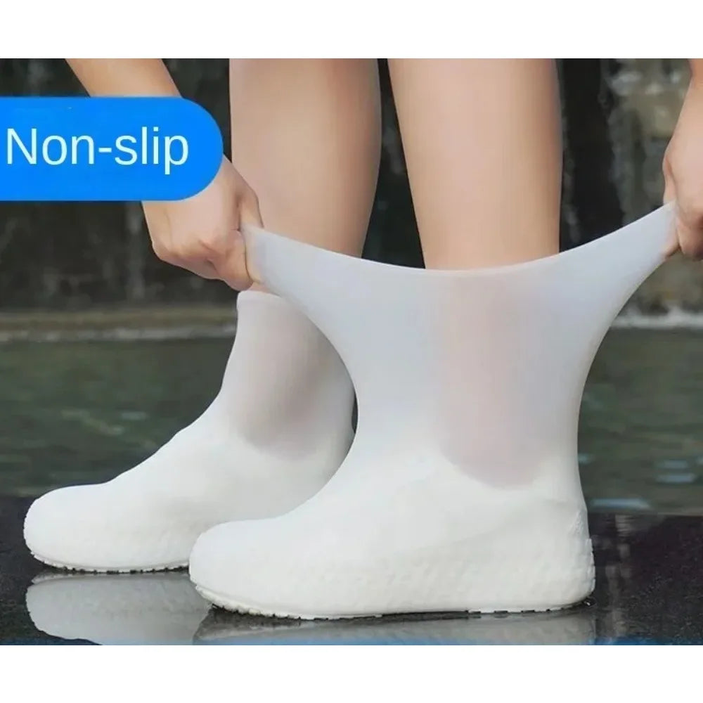 Waterproof Shoe Covers – Reusable Unisex Rain Boot Protectors Waterproof Shoe Covers Qme