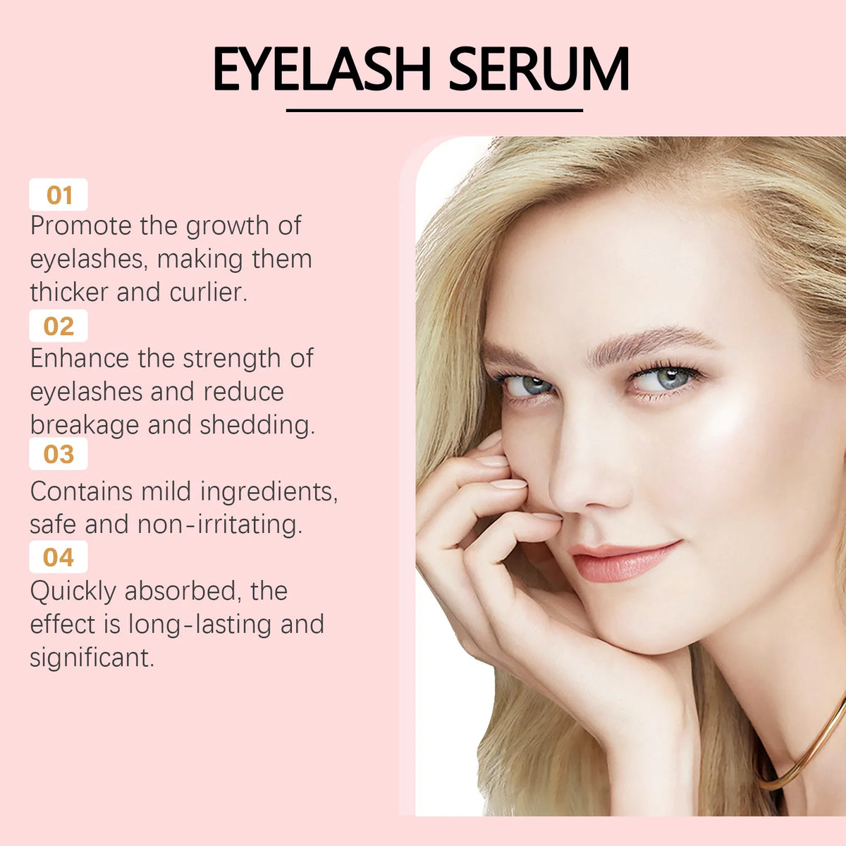 EELHOE Eyelash & Eyebrow Growth Serum – Longer, Fuller Lashes Lash & Brow Serum Qst