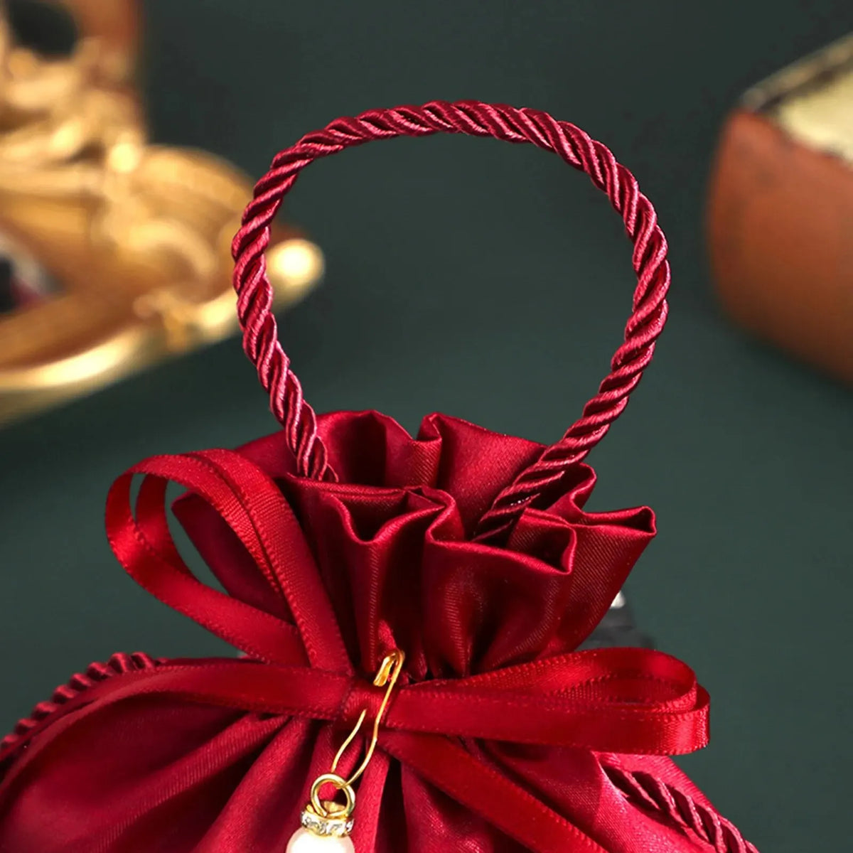 Small Gold Velvet Drawstring Pouches – Wedding & Party Gift Bags Velvet Gift Pouches Qme