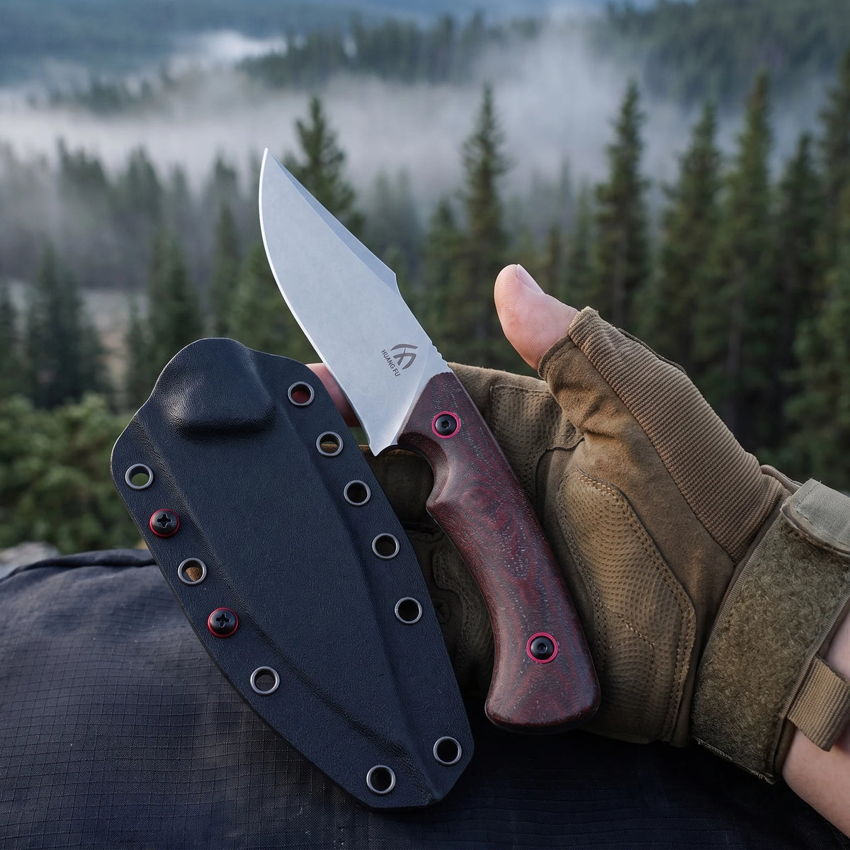 HUANGFU Outdoor Camping Knife – Steel Multi-Tool Hiking Blade Outdoor Camping Knife Qst
