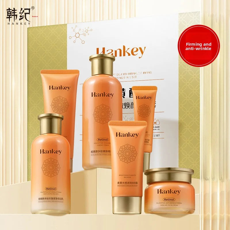 Retinol Anti-Wrinkle Facial Care Set – Cleanse, Balance & Hydrate Facial Skincare Set Qst