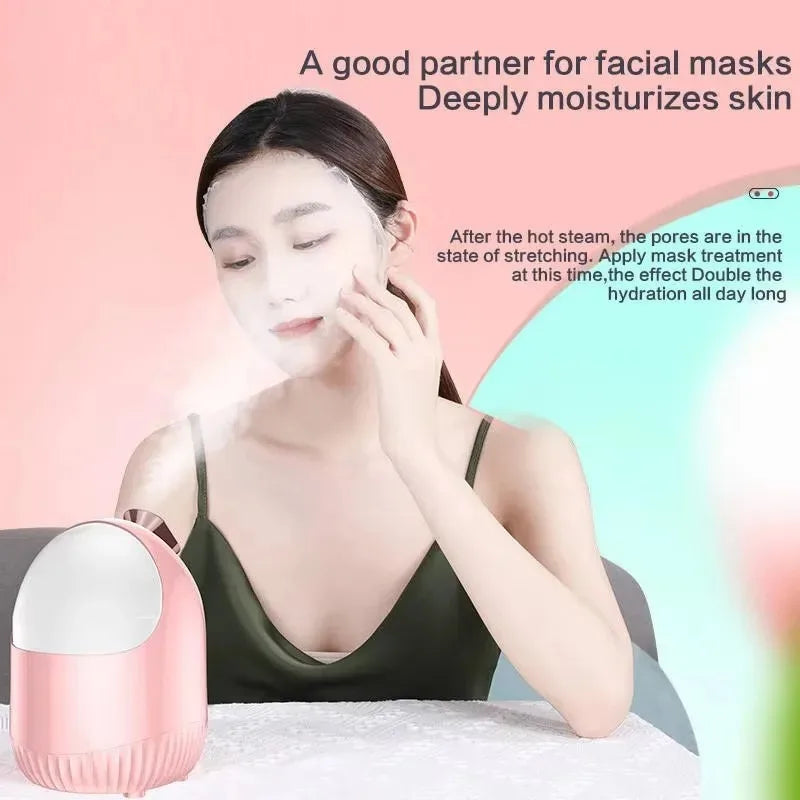 Nano Mist Face Steamer Cold Hot Facial Sauna Spa – Vilnason Facial Steamer Qst