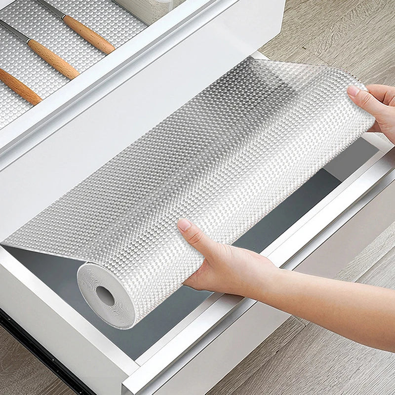 EVA Non-Slip Cabinet Drawer Liner Mats – Waterproof & Washable Shelf & Drawer Liner Qst