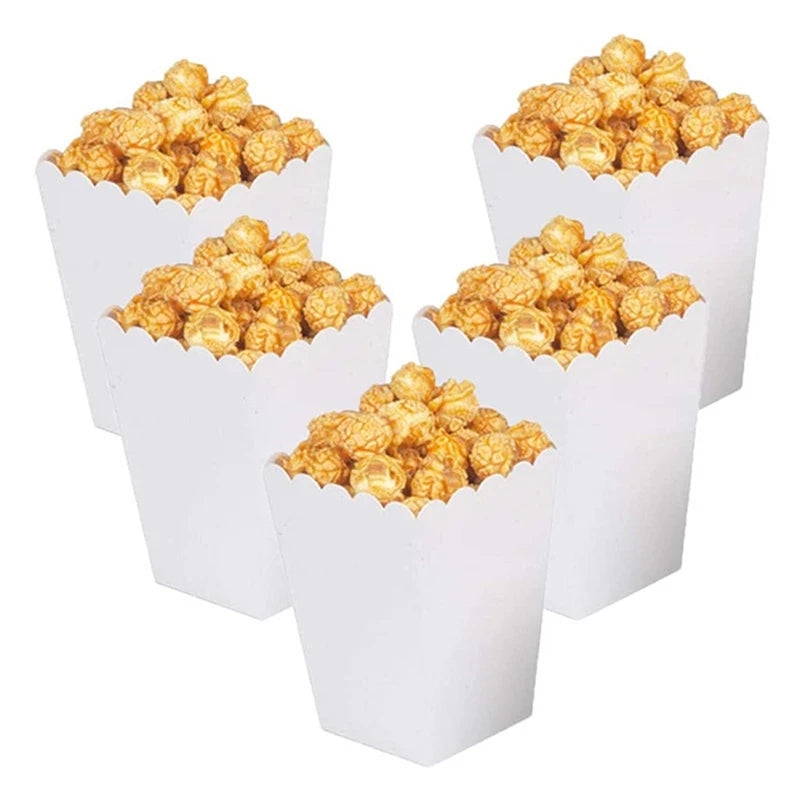10-Pack Mini Paper Popcorn Boxes for Parties & Candy Treats Party Snack Boxes Qst