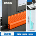 Self-Adhesive Door & Window Seal Strip – Windproof Soundproof Door & Window Seal Strip Qme Orange 4M