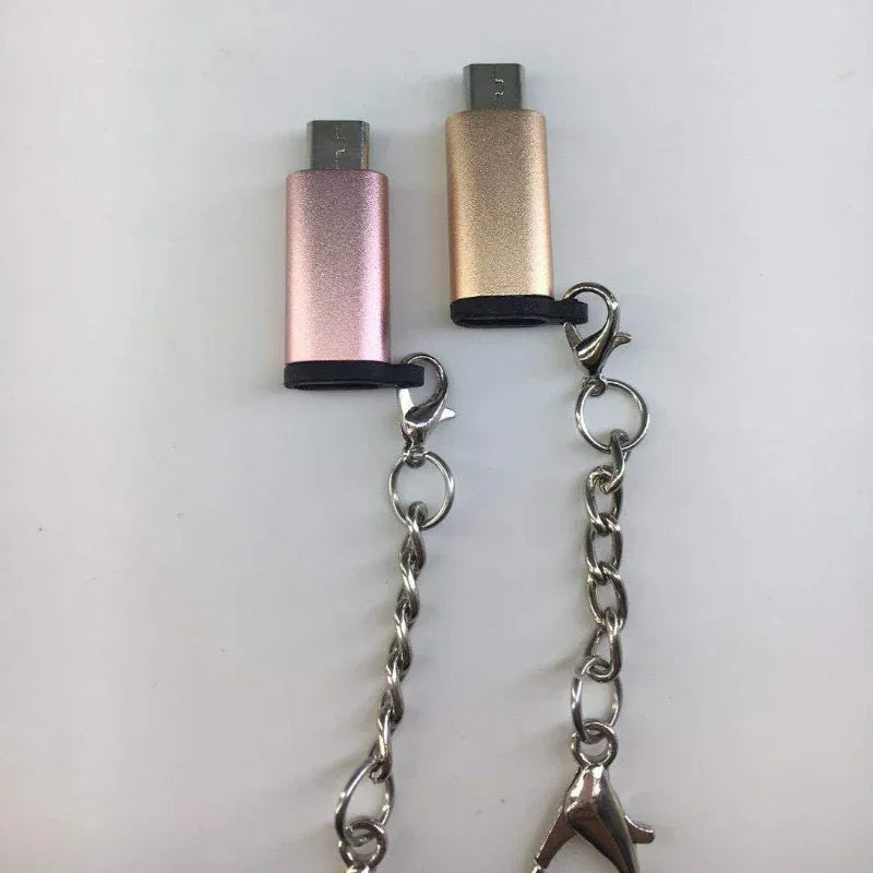 USB-C to Micro USB Adapter | Charge & Data Sync Connector USB Adapter Qme