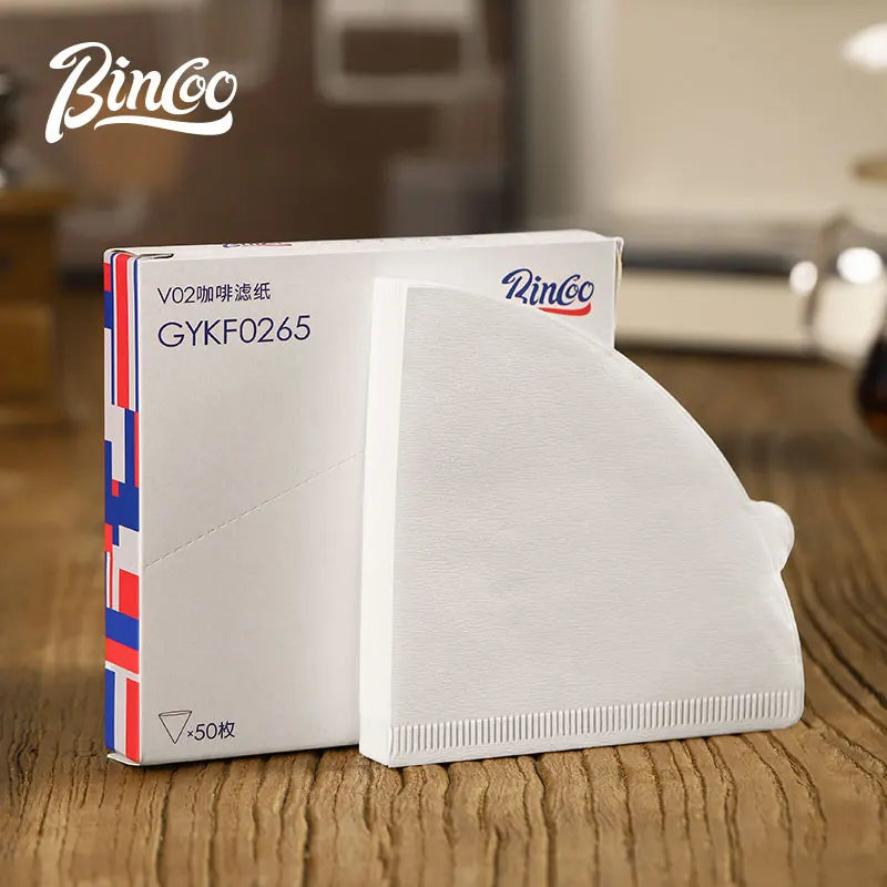 Bincoo V-Shaped Conical Coffee Filter Papers | Pour Over Coffee Filter Papers Qst