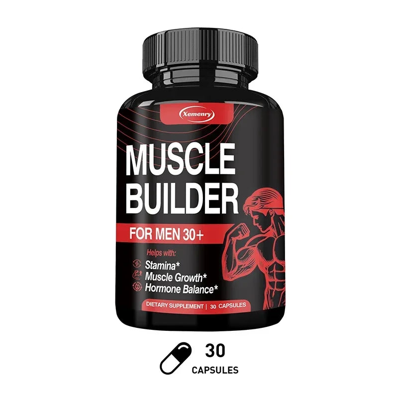 Xemenry Muscle Builder Supplement – Strength & Endurance Muscle Builder Supplement Qst 30 Capsules