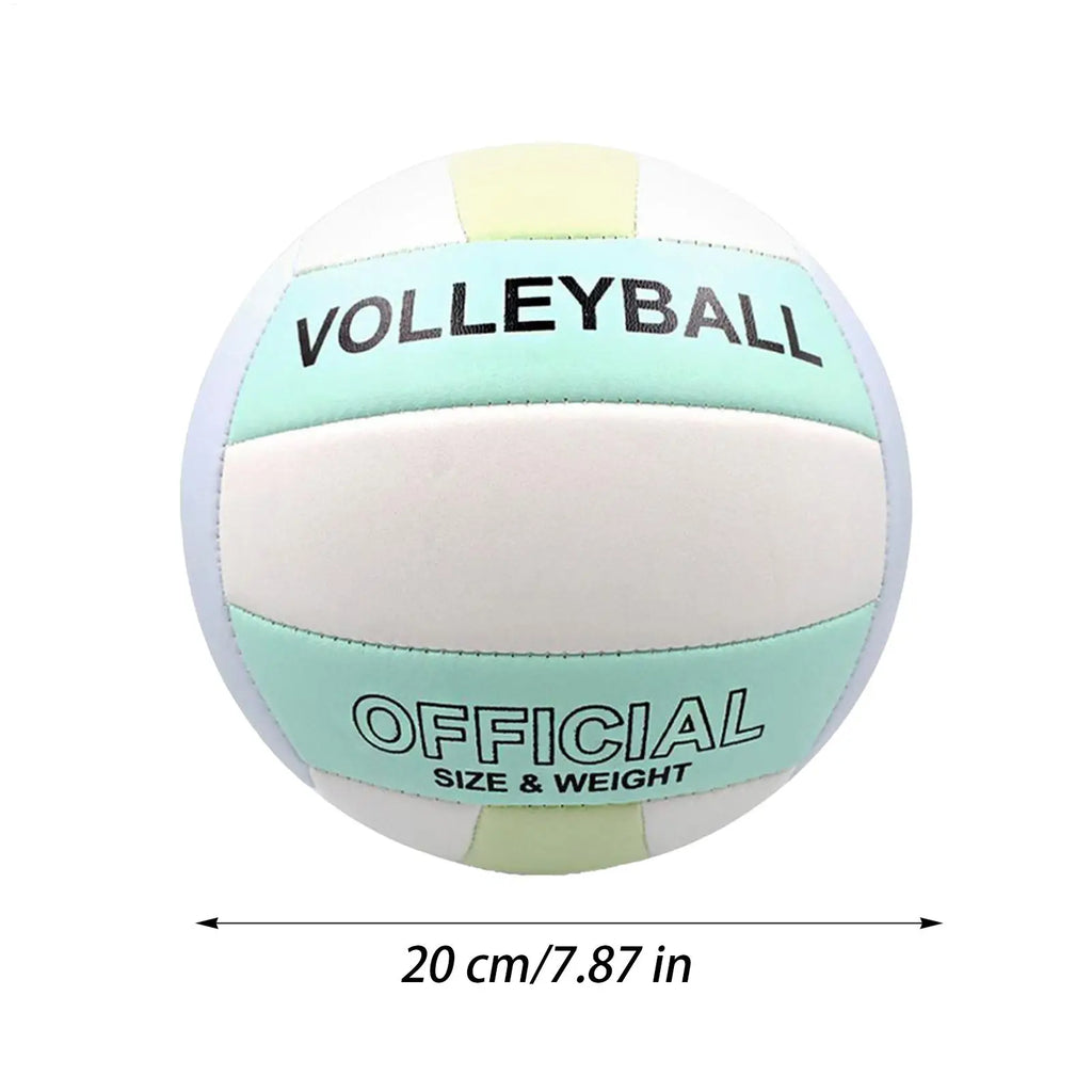 Professional Soft Leather Volleyball – Thickened PVC+PU Surface Volleyball Qme