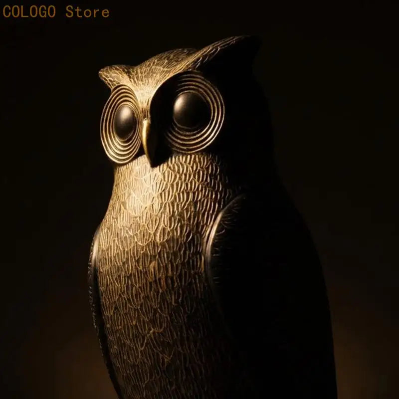 Owl Resin Bird Figurine Statue – Home Decor & Gift Decorative Figurine Qme
