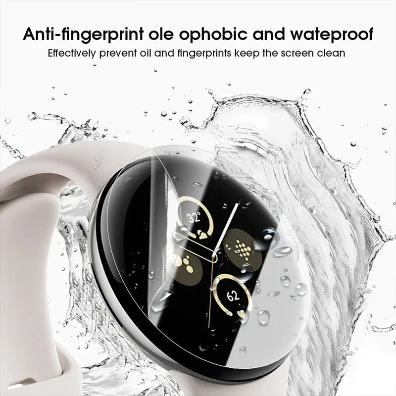 Google Pixel Watch 3 Hydrogel Screen Protector Anti-Scratch TPU Watch Screen Protector Qme