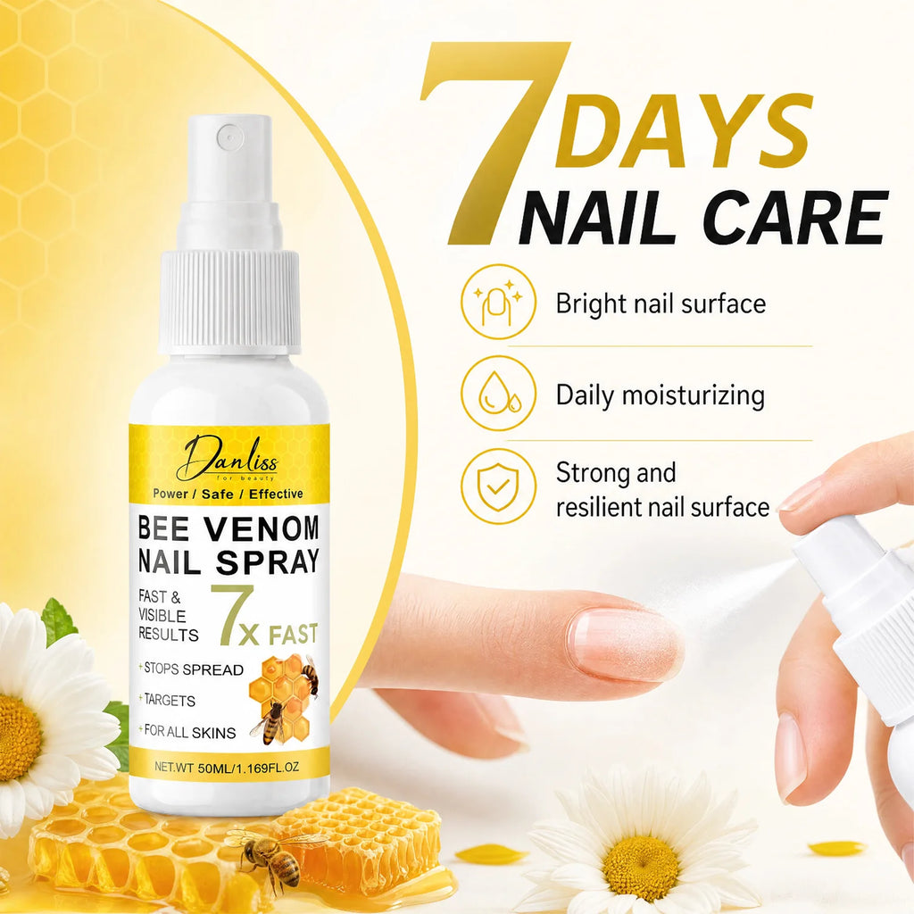 Bee Venom Nail Spray – Strengthen & Hydrate Nails Daily 50ml Nail Care Spray Qst