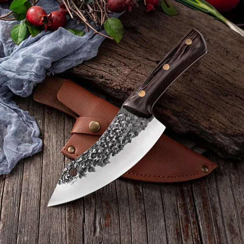 Hand Forged Chef Knife – Stainless Steel Boning & Cleaver Blade Chef Kitchen Knife Qst