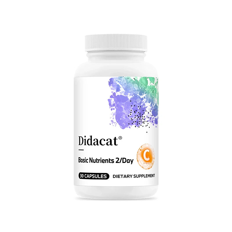 Multivitamin & Mineral Capsules – Zinc, D3 & K2 | Didacat Multivitamin Supplement Qst 30 count -1 bottle