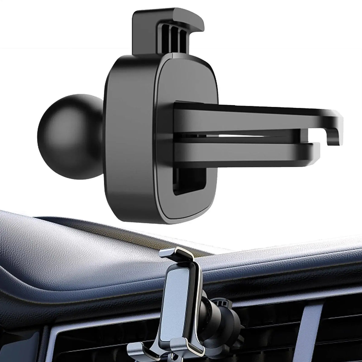 Cell Phone Car Mount Clip – Hands-Free Automotive Bracket Car Phone Mount Qme