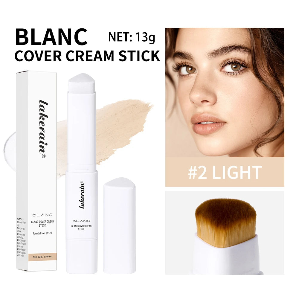 Lakerain Color-Changing Foundation Stick & Brush – Matte Finish Foundation Stick Qst 02