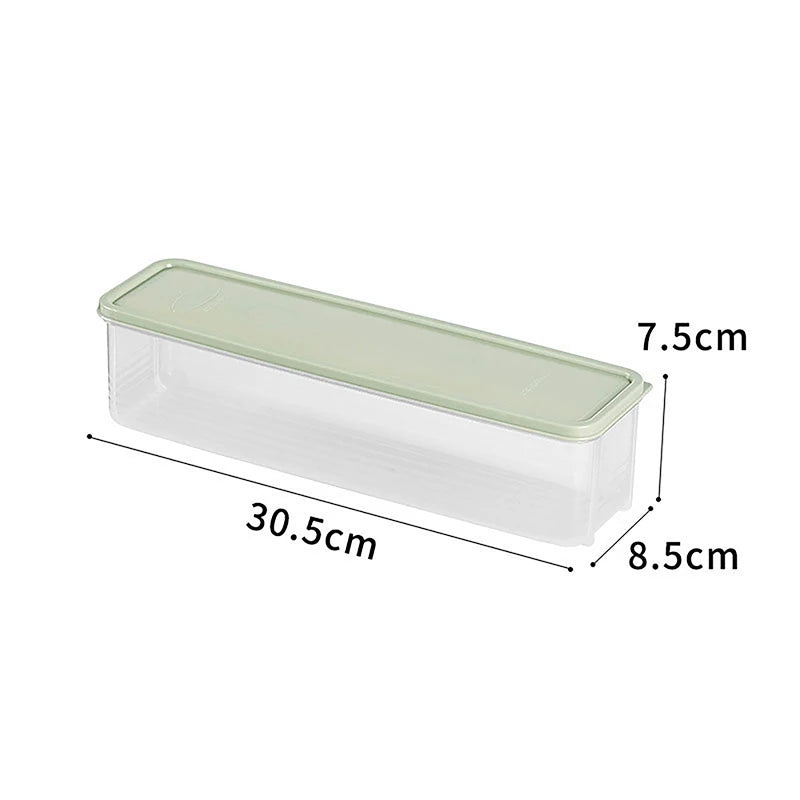 Airtight Food Storage Container with Lid – Long Rectangular Box Food Storage Container Qst Green