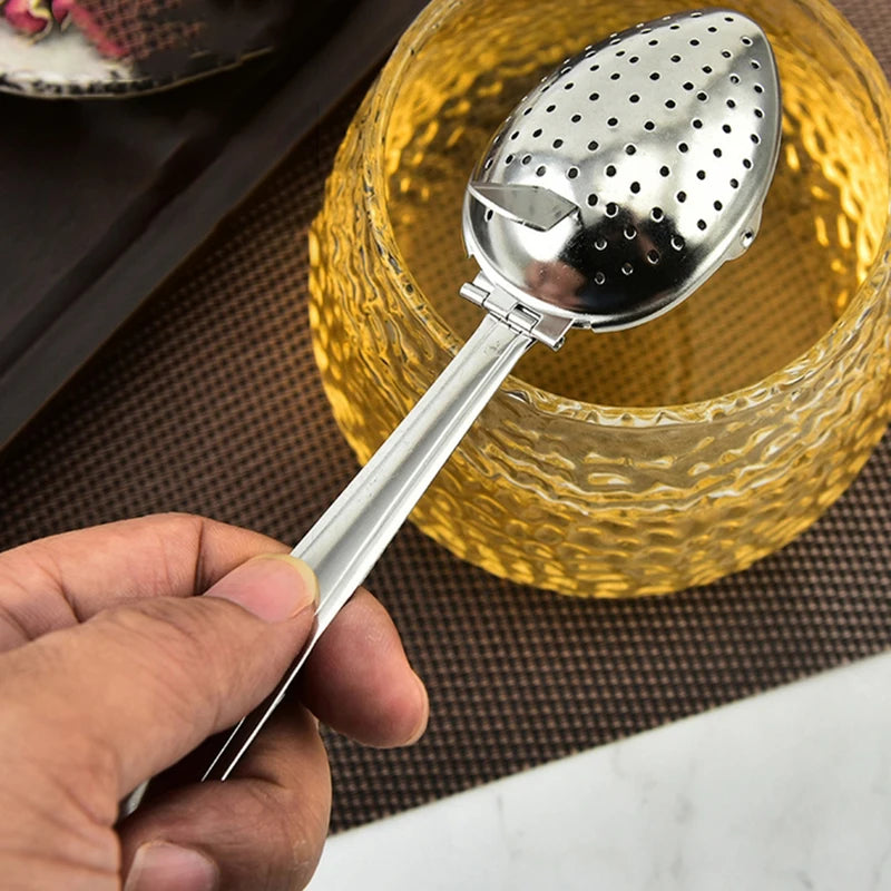 Stainless Steel Spoon Tea Infuser – Fine Mesh Loose Leaf Strainer Tea Infuser Strainer Qst
