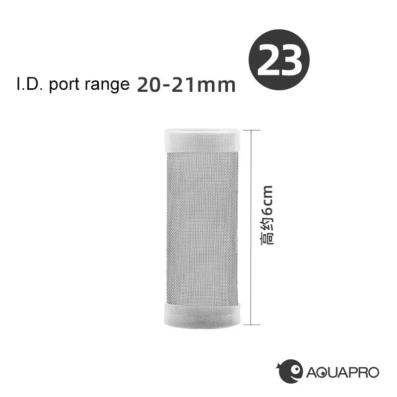 Stainless Steel Aquarium Filter Inlet Protective Net Cover Aquarium Filter Guard Qme 23mm