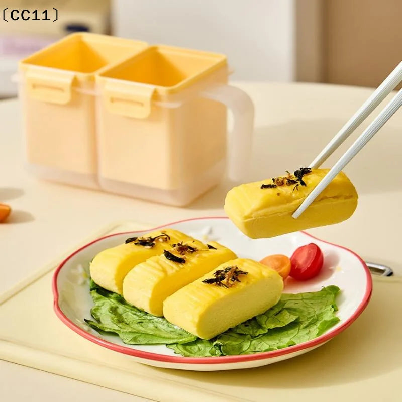 Microwave Tamagoyaki Egg Mold – Dual Cavity Easy Release Egg Cooking Mold Qme