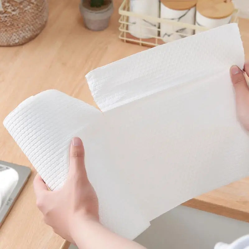 Reusable Non-Woven Cleaning Cloths 50/100 Pack – Kitchen Rags Cleaning Cloths Qst