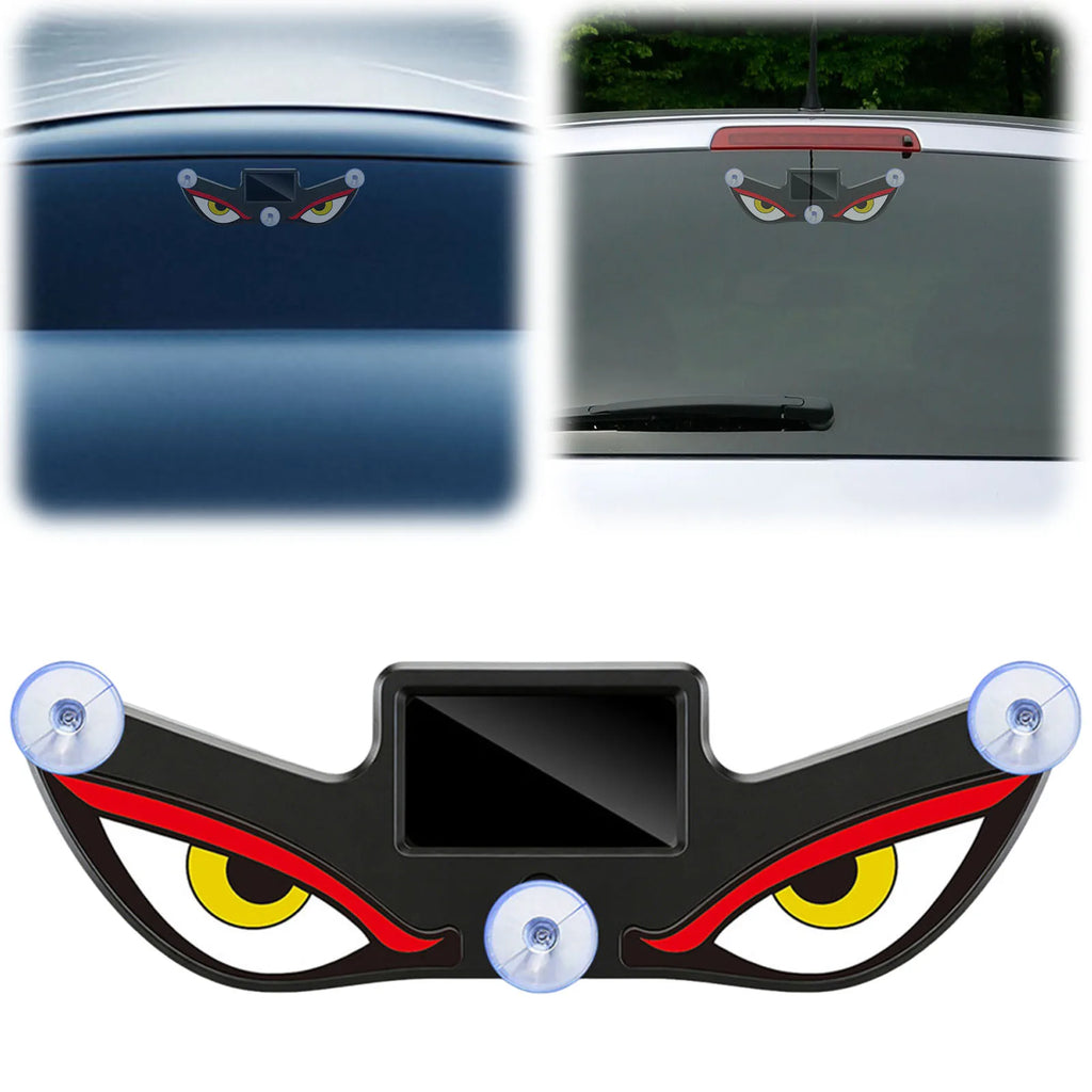 Evil Eye Car LED Light – Solar USB Dual Power Window Decor Car LED Decor Light Qme