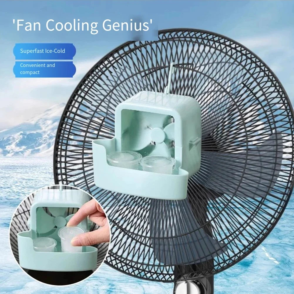 Portable Fan Ice Cup Cooler & Mini Humidifier | 2 Colors Fan Cooling Accessory Qme
