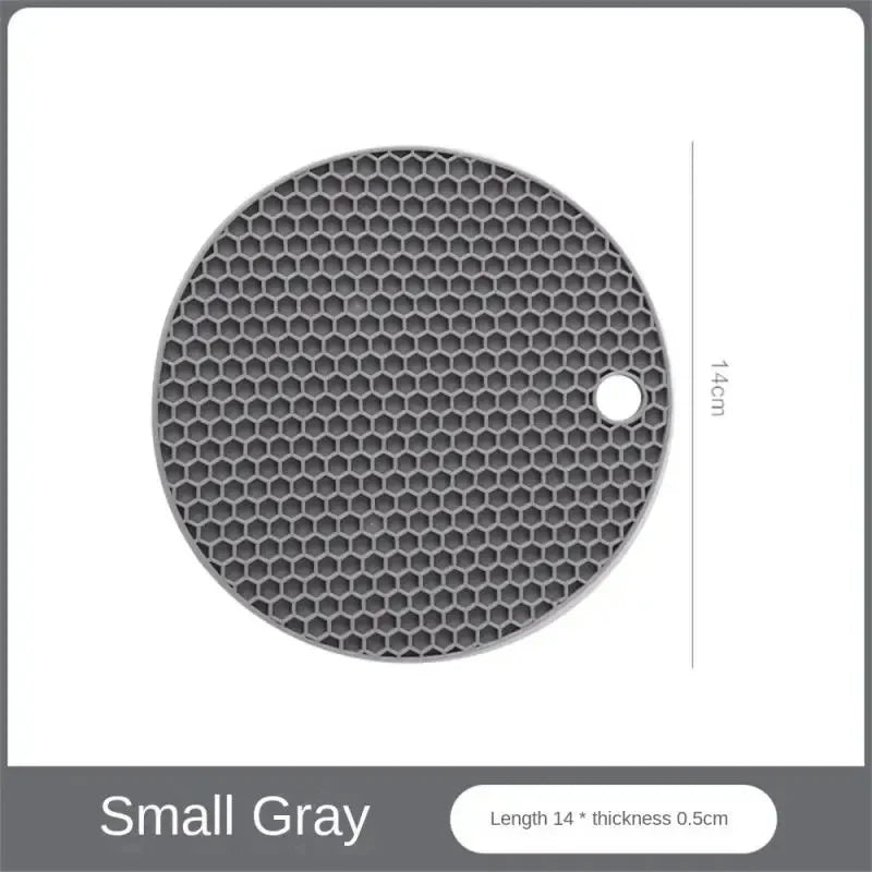 Silicone Tableware Mat – Heat Resistant Non-Slip Pot Holder Silicone Kitchen Mat Qme Small Gray Currency