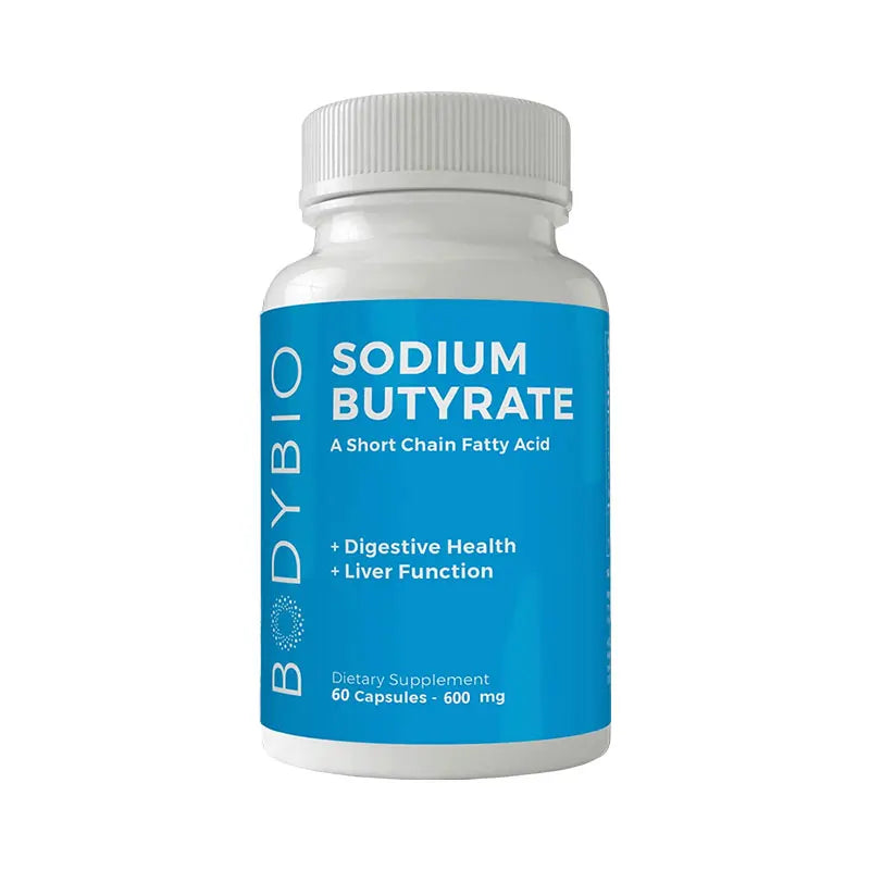 Sodium Butyrate Capsules 120ct – Gut & Digestive Health Support Digestive Supplement Qst 60PCS 1 bottle
