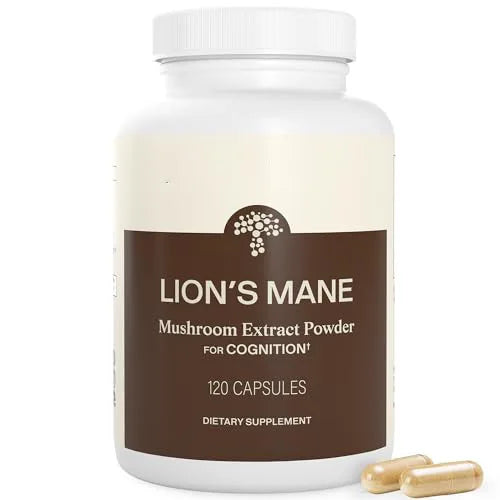 Lion's Mane Mushroom Extract 1000mg – 120 Capsules, 60 Servings Mushroom Supplement Qst 1botlle 120capsules