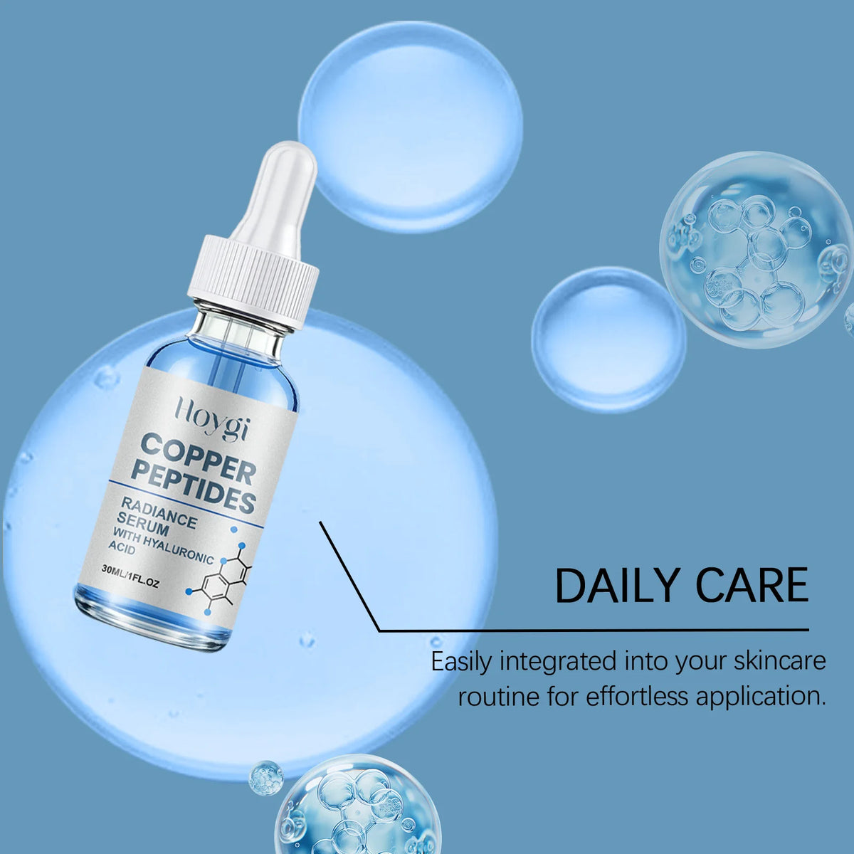 Copper Peptide Face Serum – Brightening Moisturizing Essence Face Serum Qst