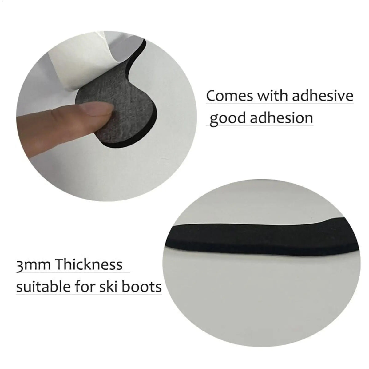 6 Pairs Ski Boot Foam Ankle Wrap Pads | Adhesive Fit Ski Boot Pads Qme