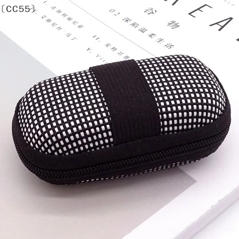 Portable EVA Zipper Glasses Case – Hard Shell Eyewear Box Eyeglasses Case Qst