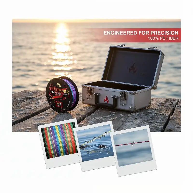 8-Strand 100M PE Braided Fishing Line – Multifilament Sea Wire Braided Fishing Line Qme