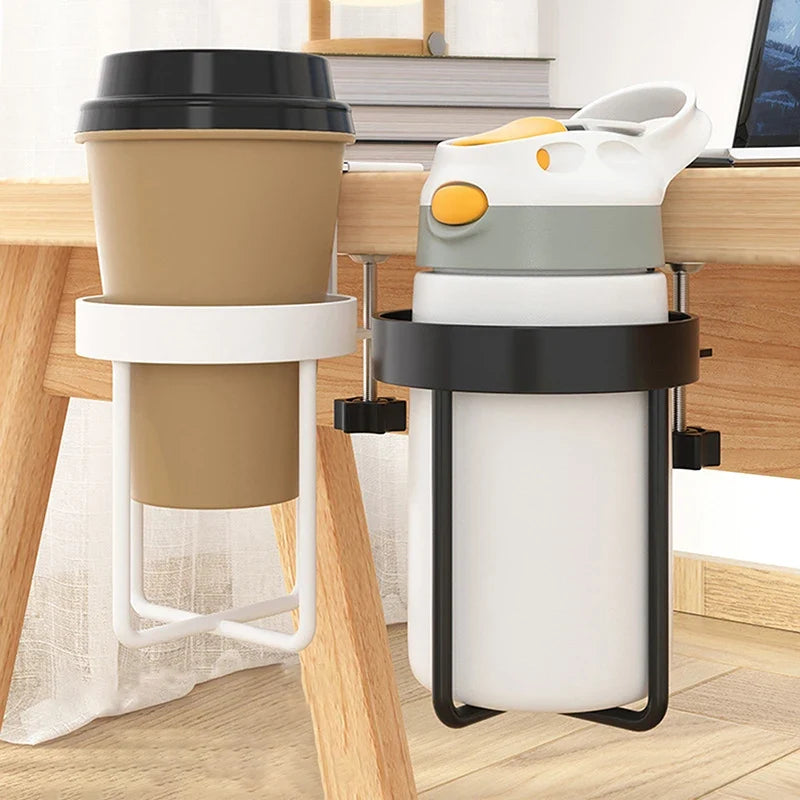 Metal Desk Cup Holder Table Storage Rack for Mugs & Bottles Desk Cup Holder Qme