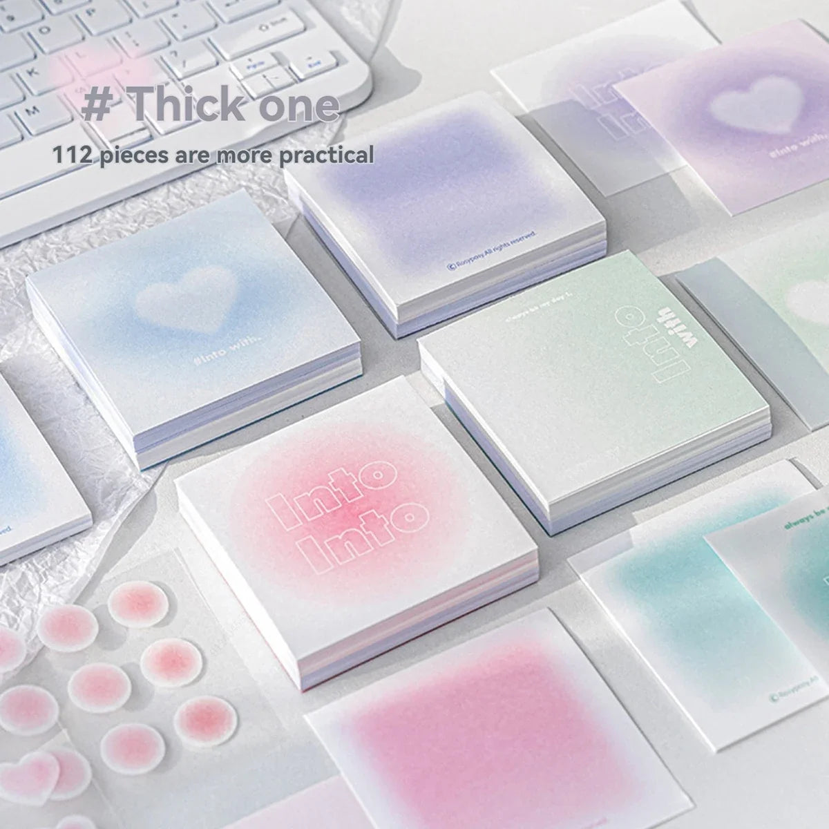 112-Sheet Self-Adhesive Sticky Notes Portable Notepad | Qme Sticky Notes Notepad Qme
