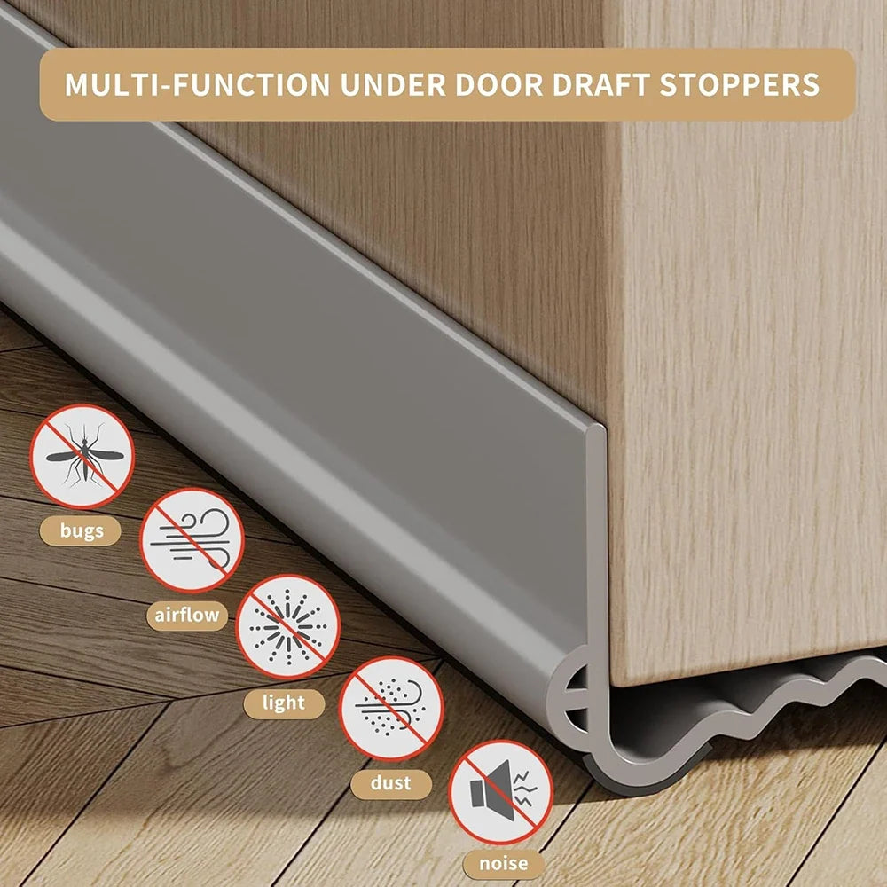 Door Bottom Weather Stripping Snap-In Seal Strip – Cuttable Door Weather Stripping Qme