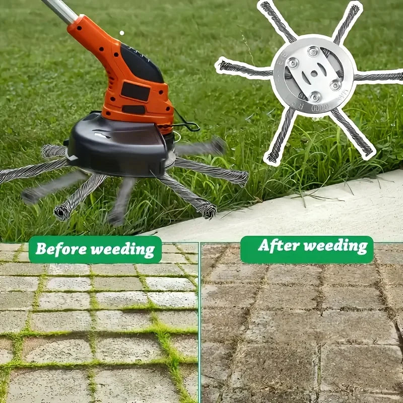 Steel Wire Wheel Head Grass Trimmer & Universal Weeding Brush Weeding Brush Qme