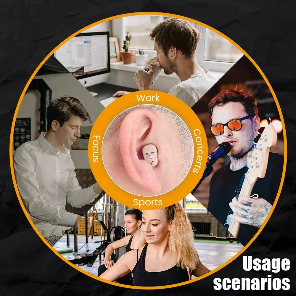 XceeFit ITE Mini Digital Hearing Aid – Smart Sound Amplifier Digital Hearing Aid Qst