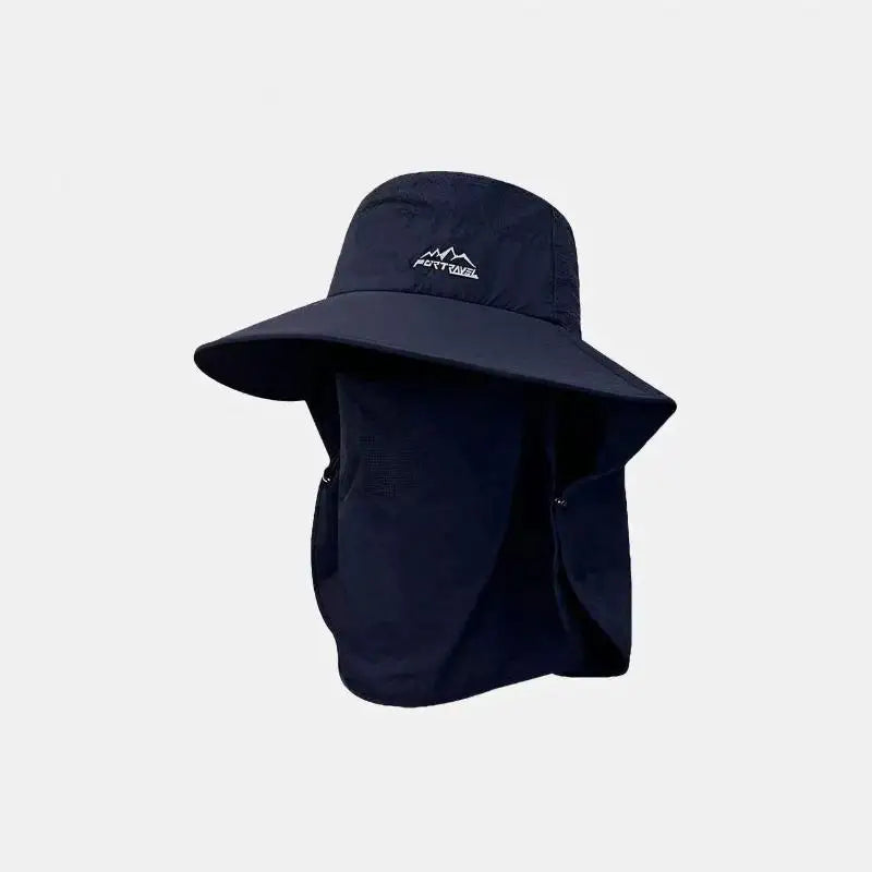 Foldable Quick-Dry Sun Hat with Neck Flap | Unisex Fishing Cap Sun Hat Qst A6