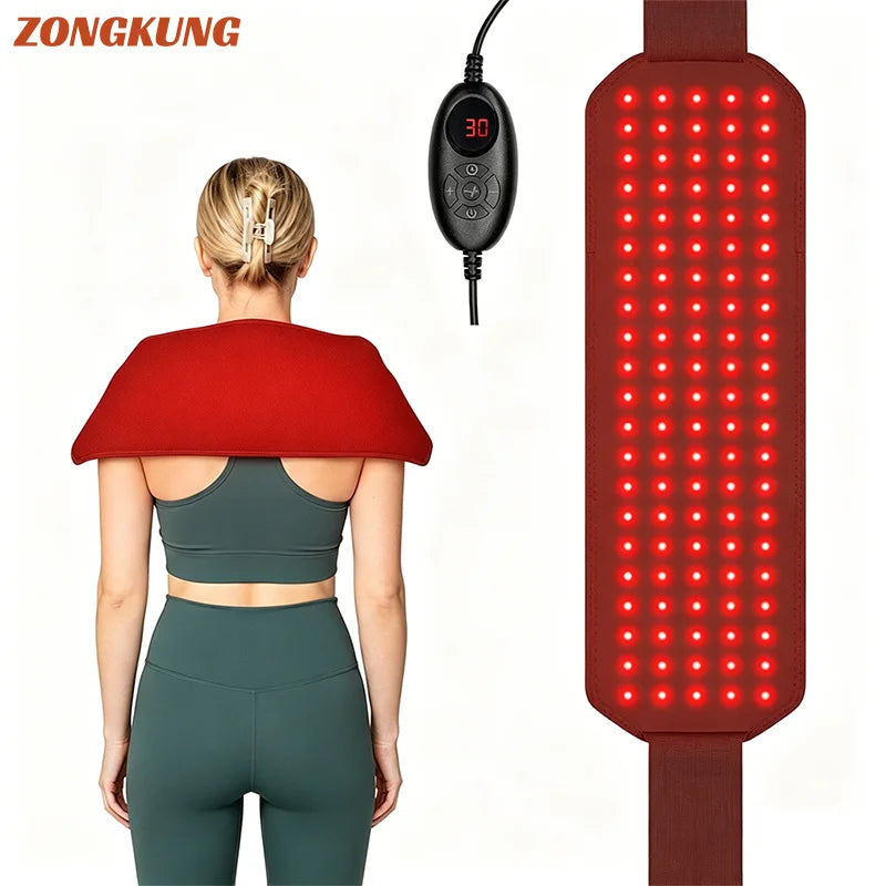 ZONGKUNG 105 LED Red Light Therapy Belt 660nm 850nm Red Light Therapy Belt Qst