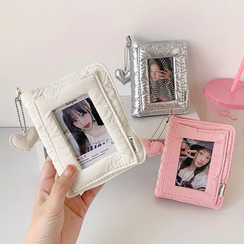 Mini 3" Loose-Leaf Card Album – INS Style Portable Holder Loose-Leaf Card Album Qst