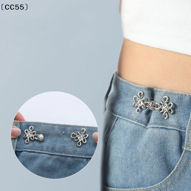 Chinese Knot Waist Buckle – Detachable Pants Clip for Jeans Waist Buckle Clip Qst
