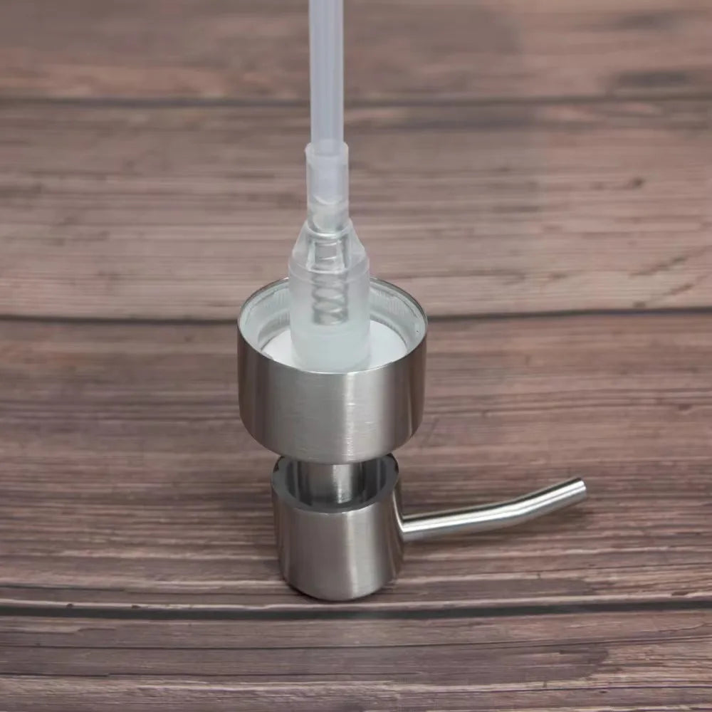 304 Stainless Steel Soap Pump Dispenser Head Nozzle Soap Pump Dispenser Head Qme