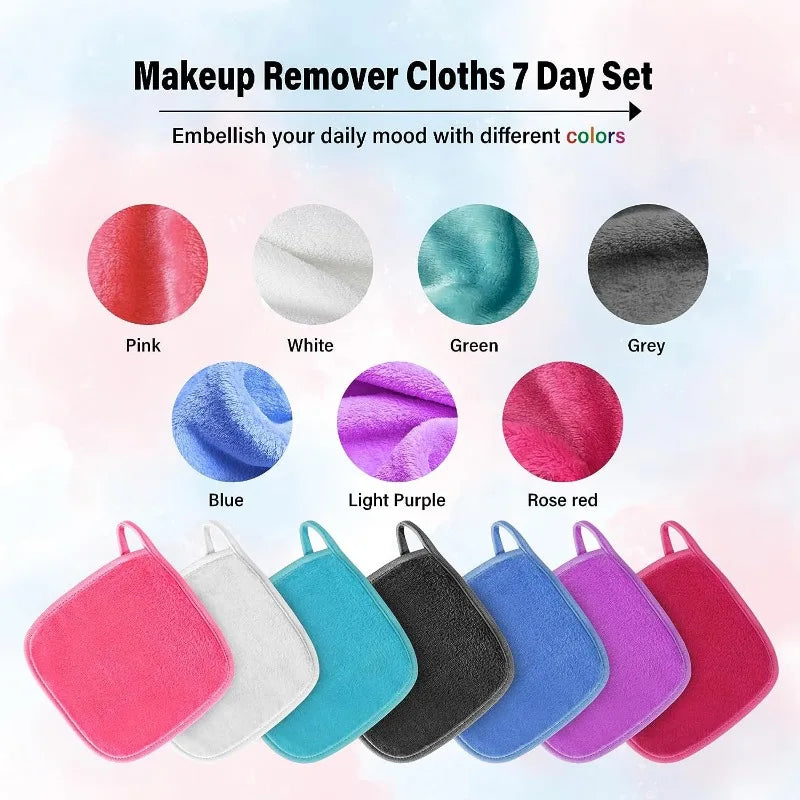 Reusable Makeup Remover Cloths – 5 Cotton Face Wash Pads Makeup Remover Pads Qme