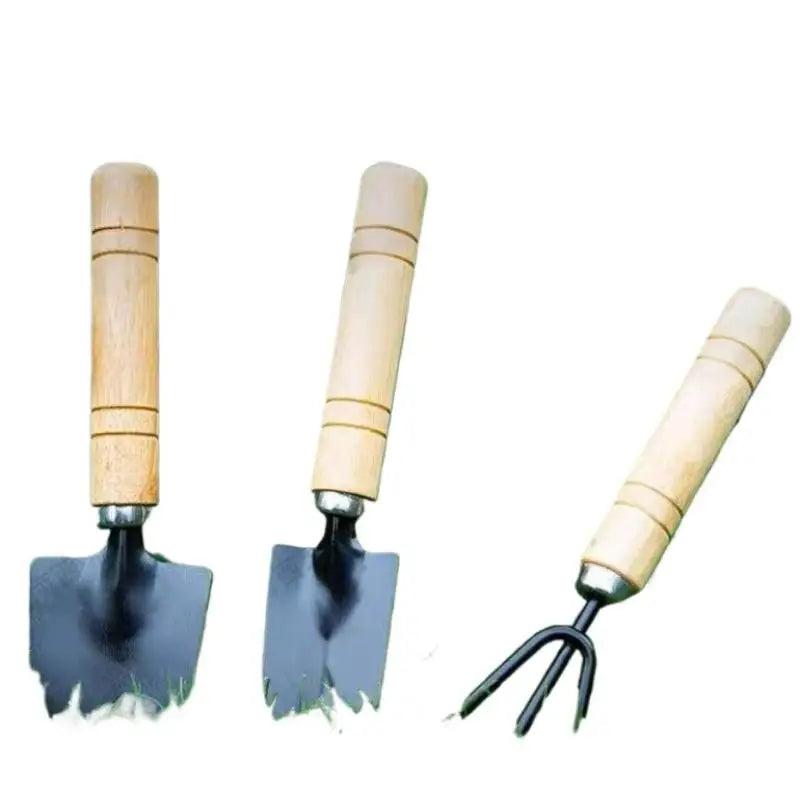 3-Piece Mini Garden Tool Set – Trowel, Rake & Weeder for Pots Mini Garden Tool Set Qme