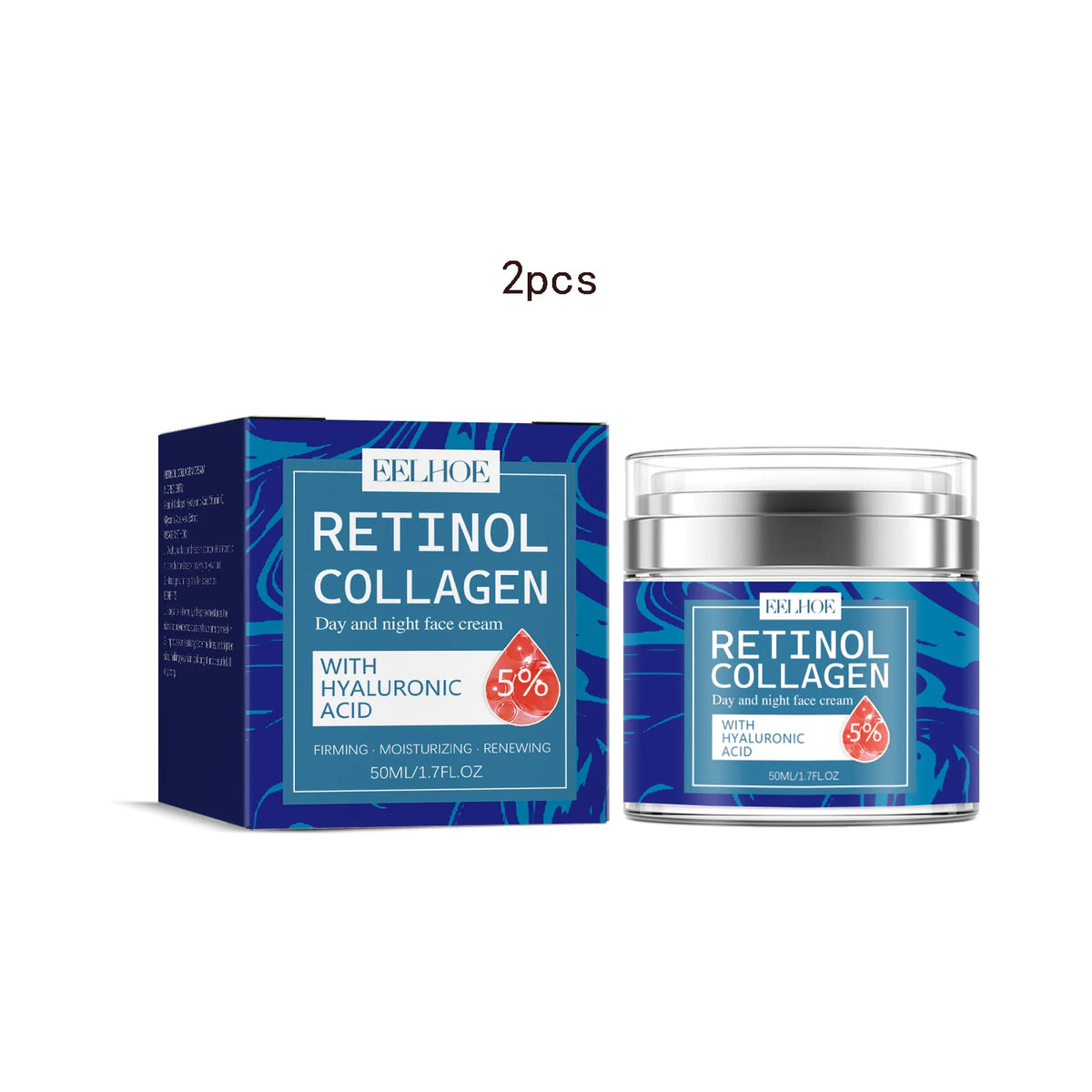 Eelhoe Retinol Face Cream – Anti-Aging Firming Moisturizer Anti-Aging Face Cream Qst 100ml boxed
