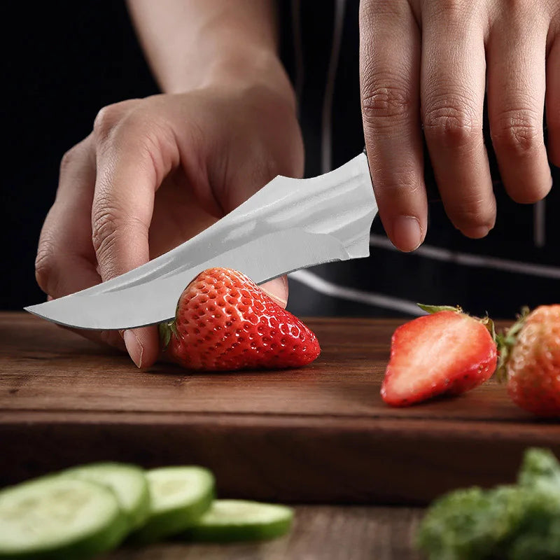 Hand-Forged Full Tang Meat Cleaver & Boning Knife – InLeung Kitchen Cleaver Knife Qst